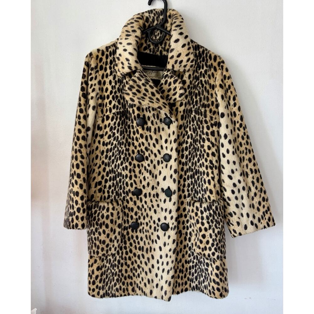 Vintage Safari La France Leopard Coat